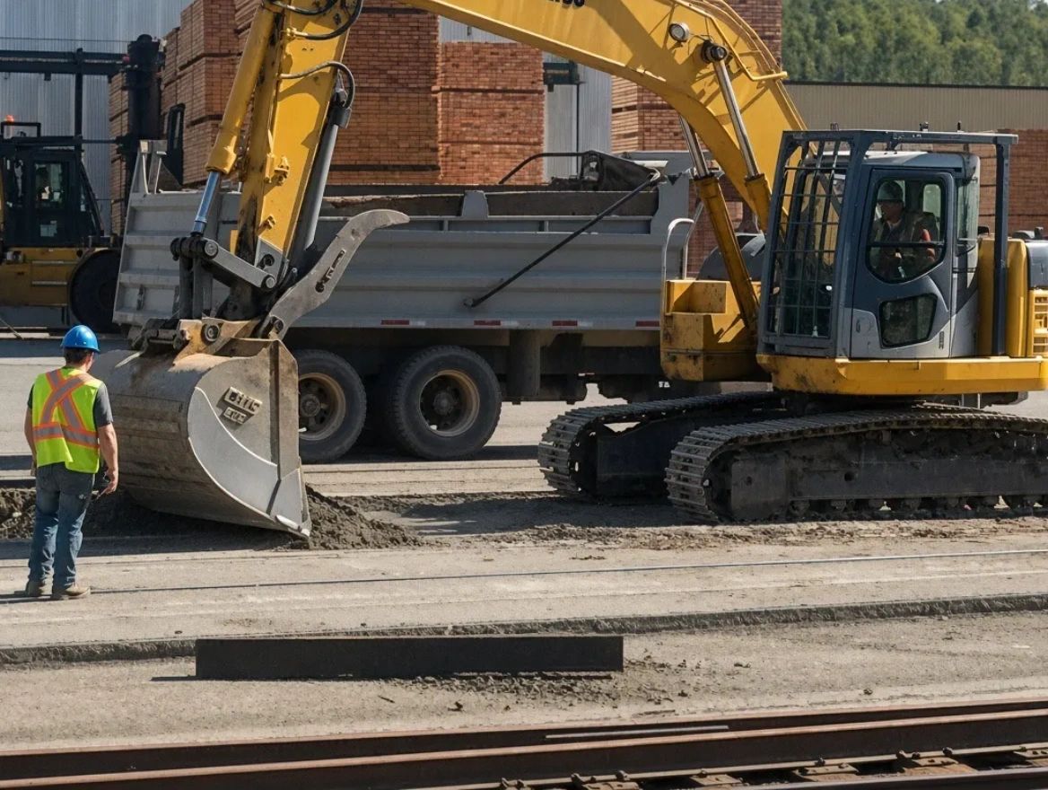 RAM Excavating civil construction site