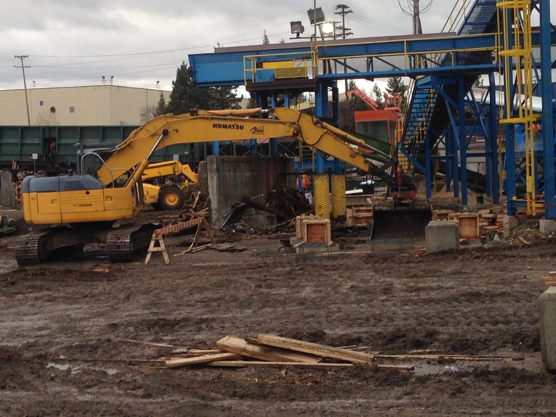 Industrial plant site construction